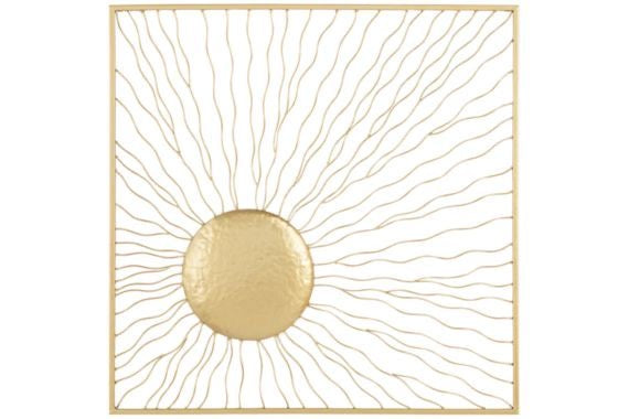 Contemporary Gold Wire Metal Wall Art