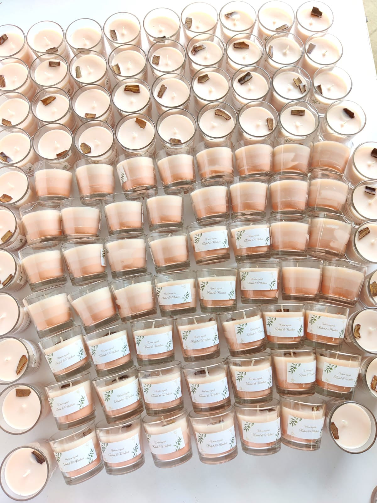 Votive Jar Candles for Return Gifts/Favours with Packaging & Personalised Tags