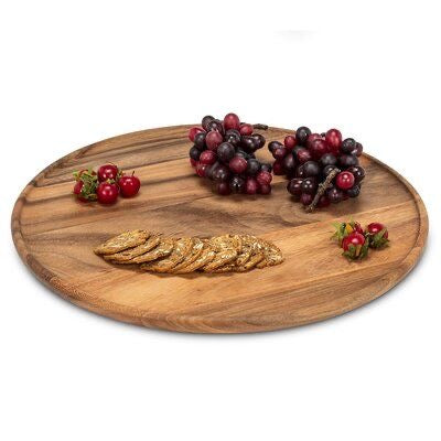 Multipurpose Wooden Round Serving Platter