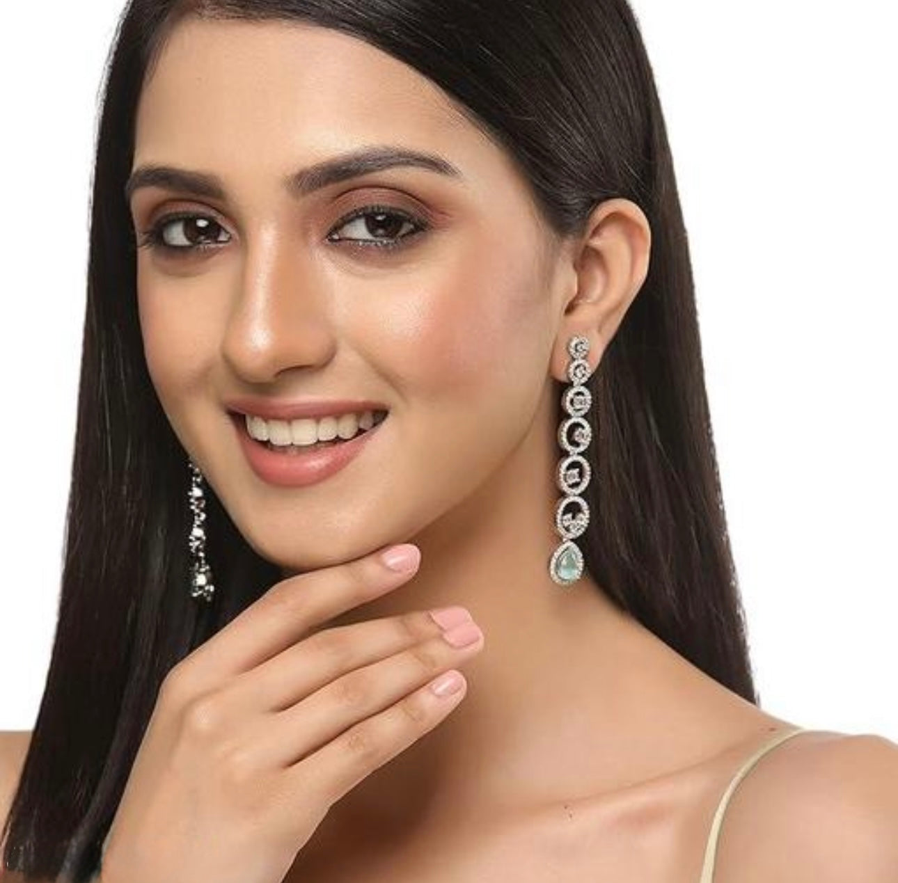 Statement Drop Stud Earrings