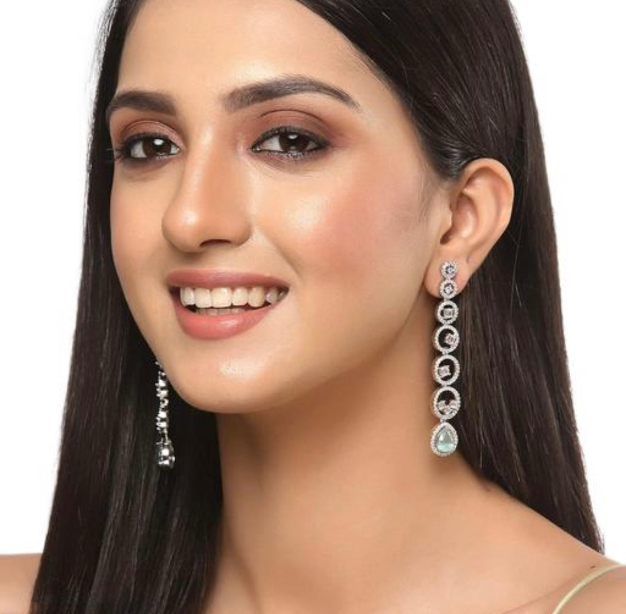 Statement Drop Stud Earrings