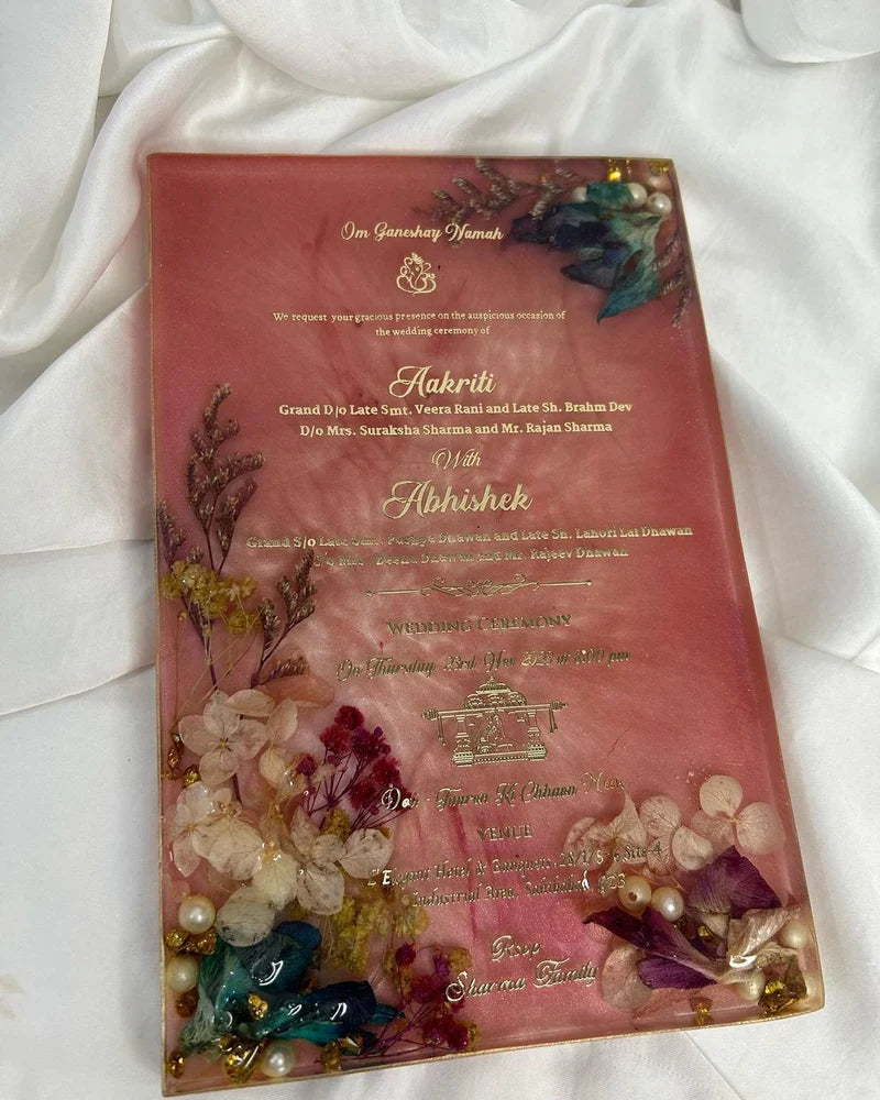 Customised Wedding Invitation Card