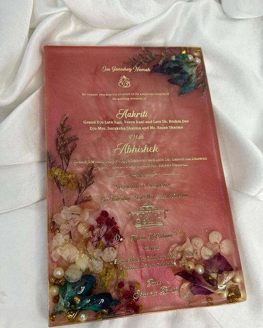 Customised Wedding Invitation Card