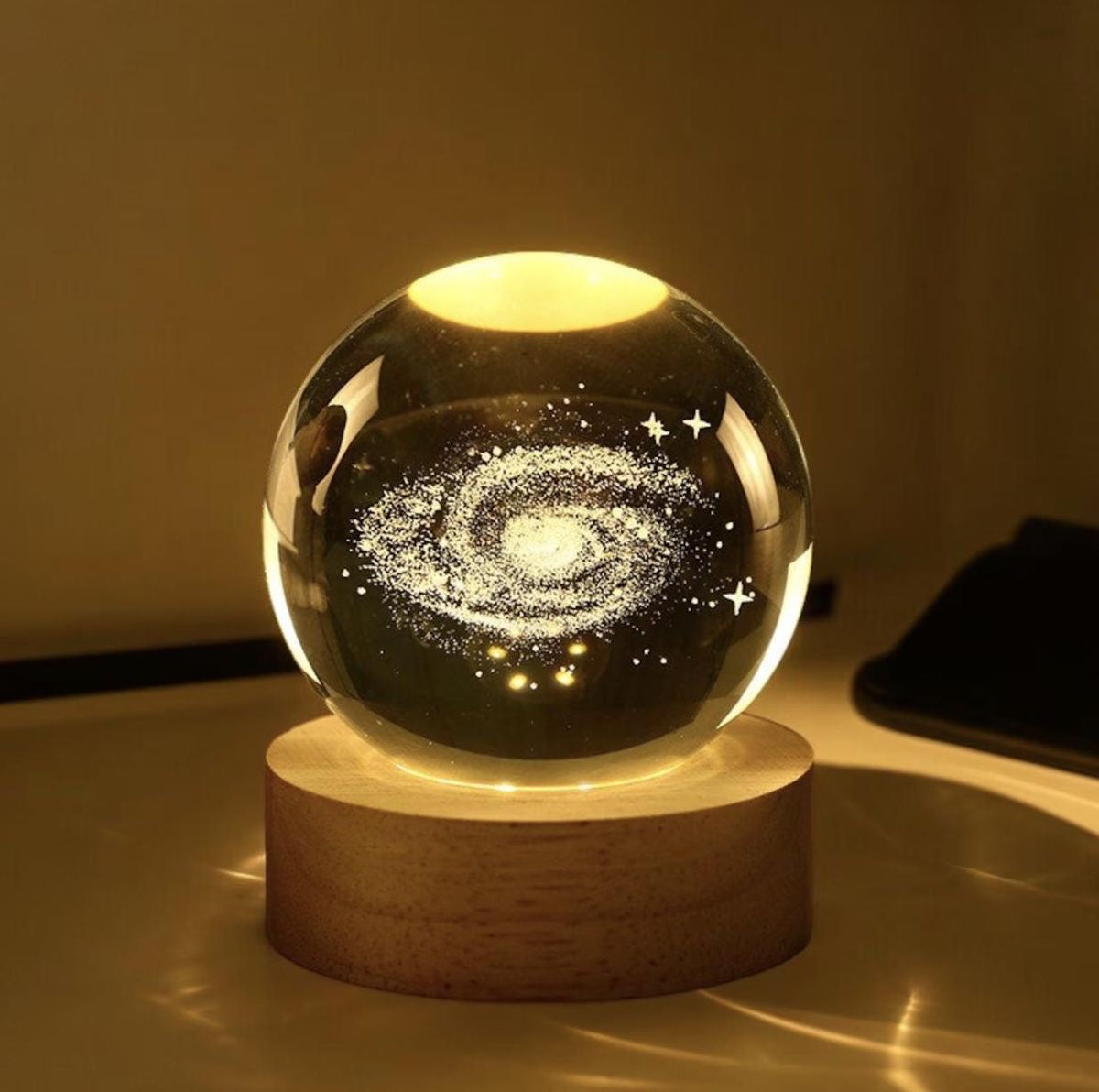 3D Crystal Ball LED Night Light