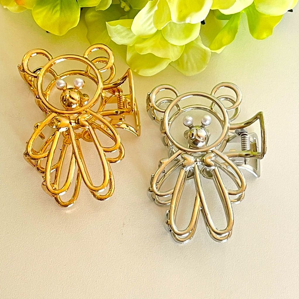 Cute Teddy Metal Hairclip / Clutcher / Claw