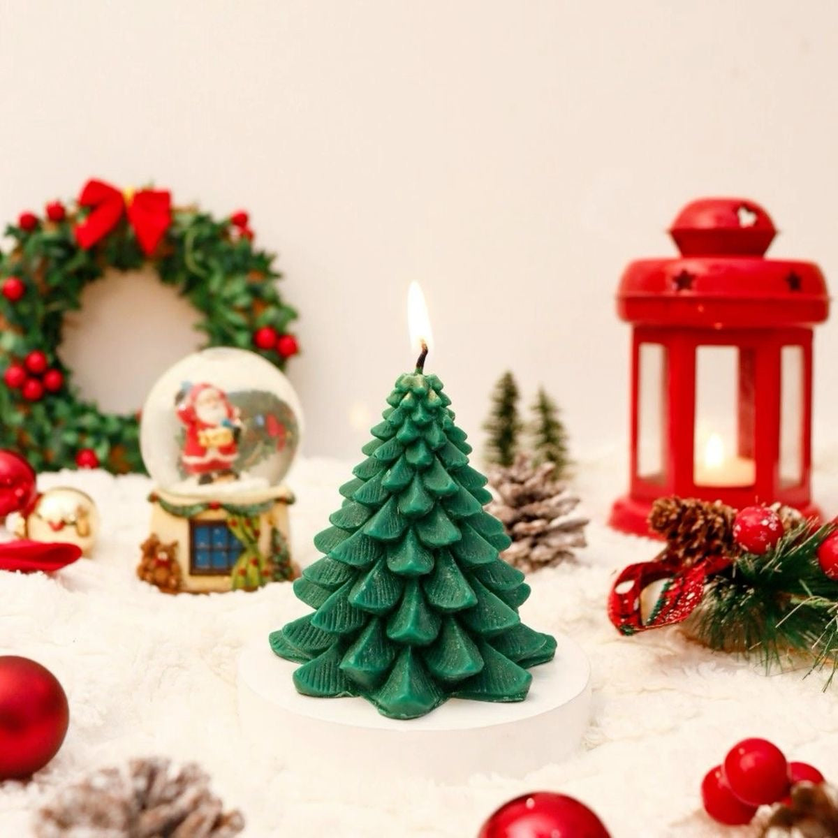 Decorative Christmas Tree Candle