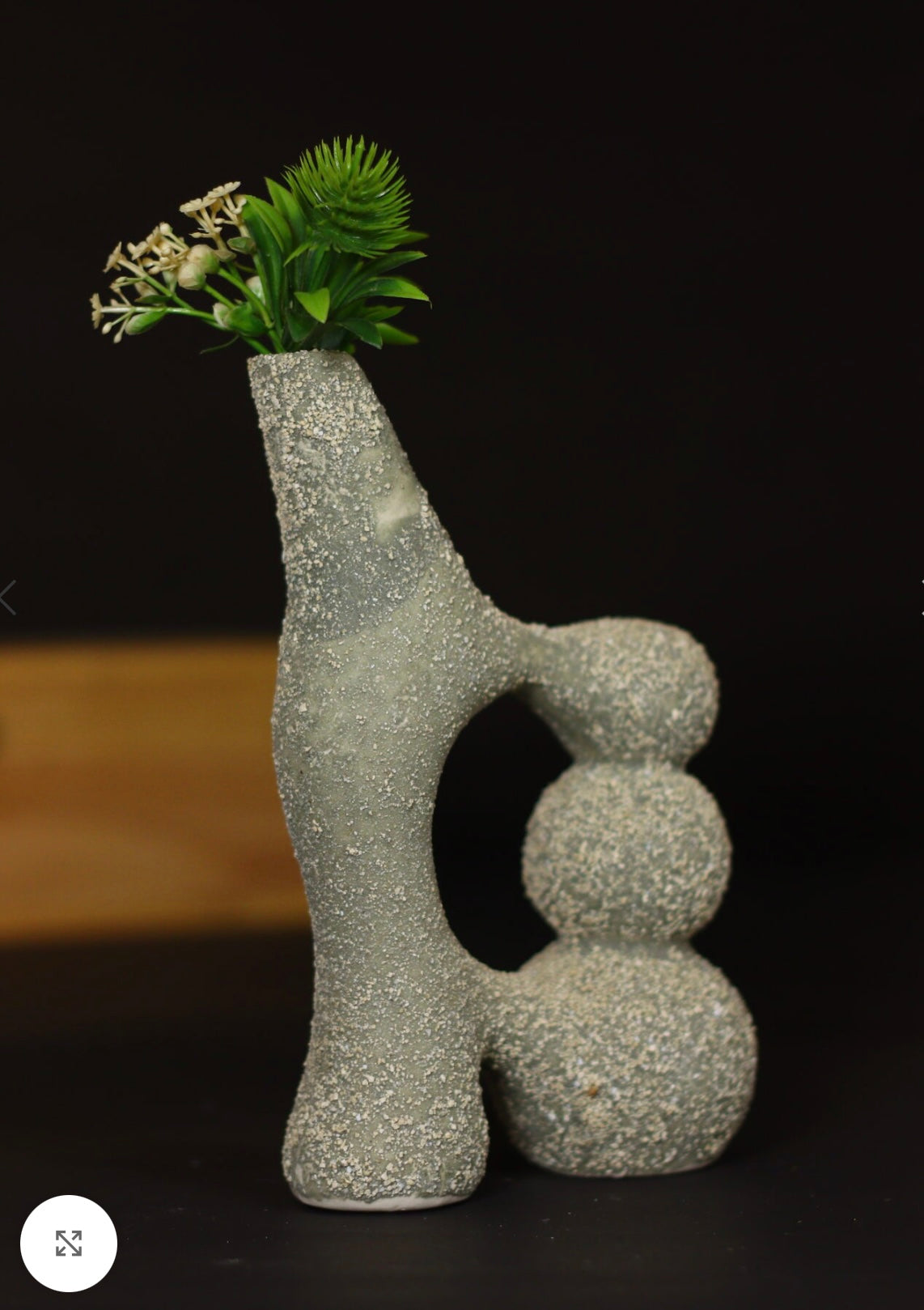 Speckled Ceramic Irregular Vase