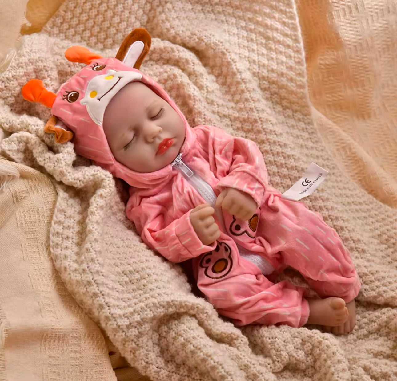 Realistic Newborn Baby Reborn Silicone Doll