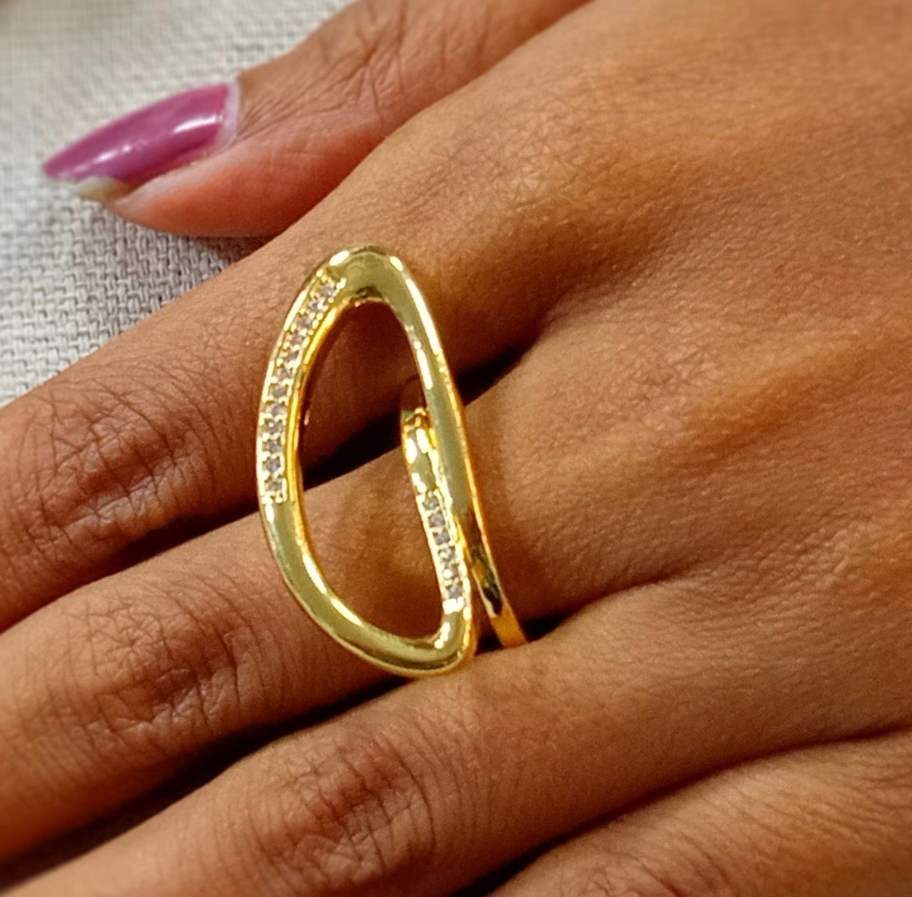 Minimalist Quirky Statement Ring