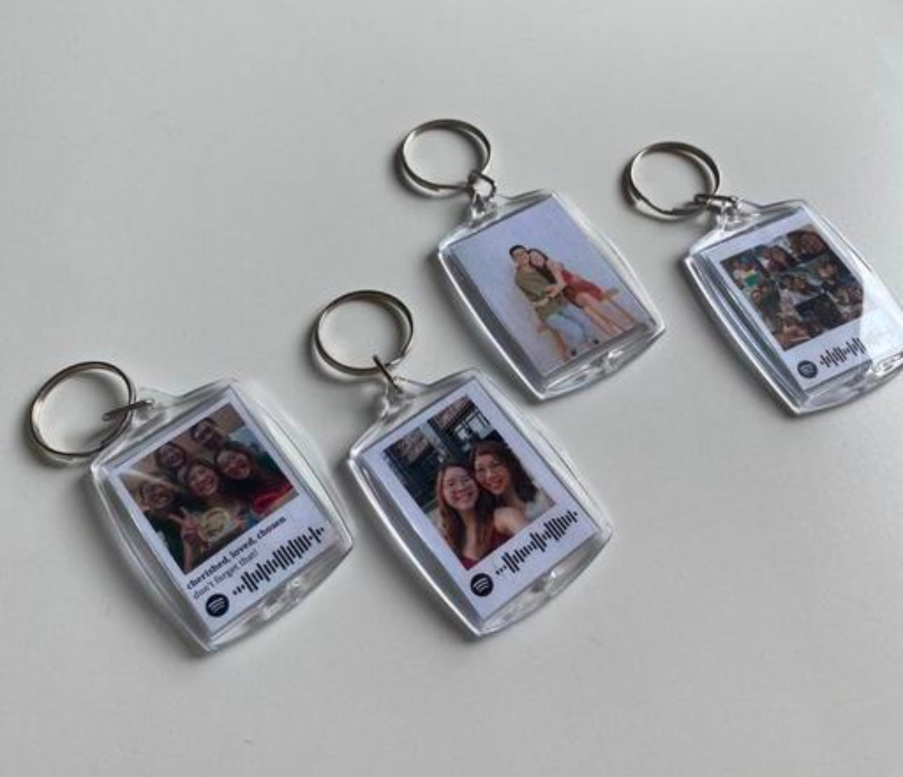 Customised Spotify Design Photo Keychain