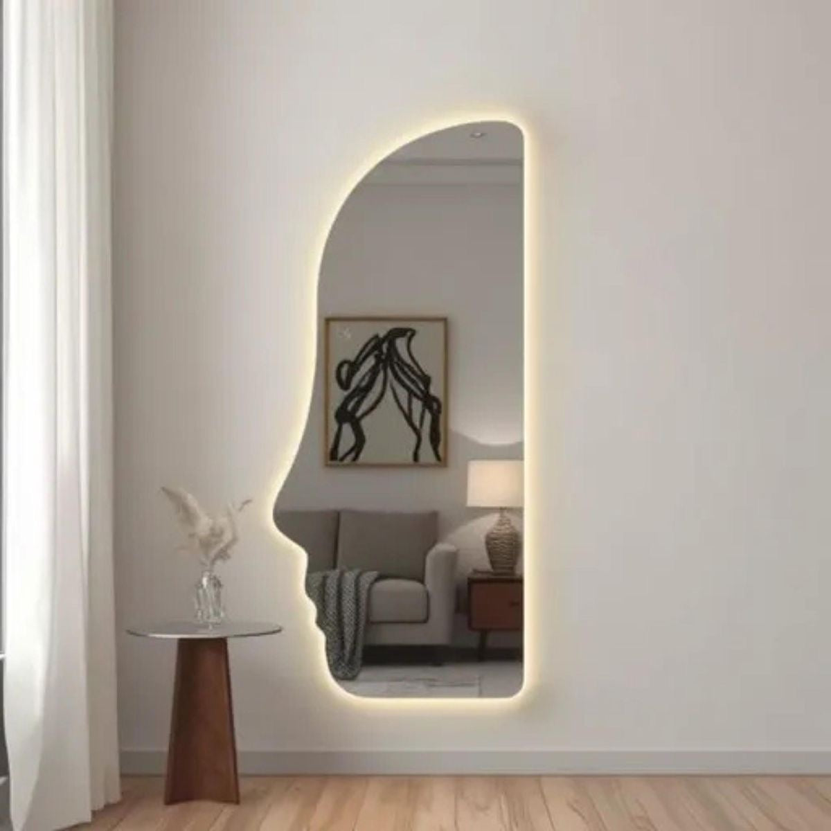 Aesthetic Face Shape Mirror (without LED) - Only deliverable in Delhi/NCR