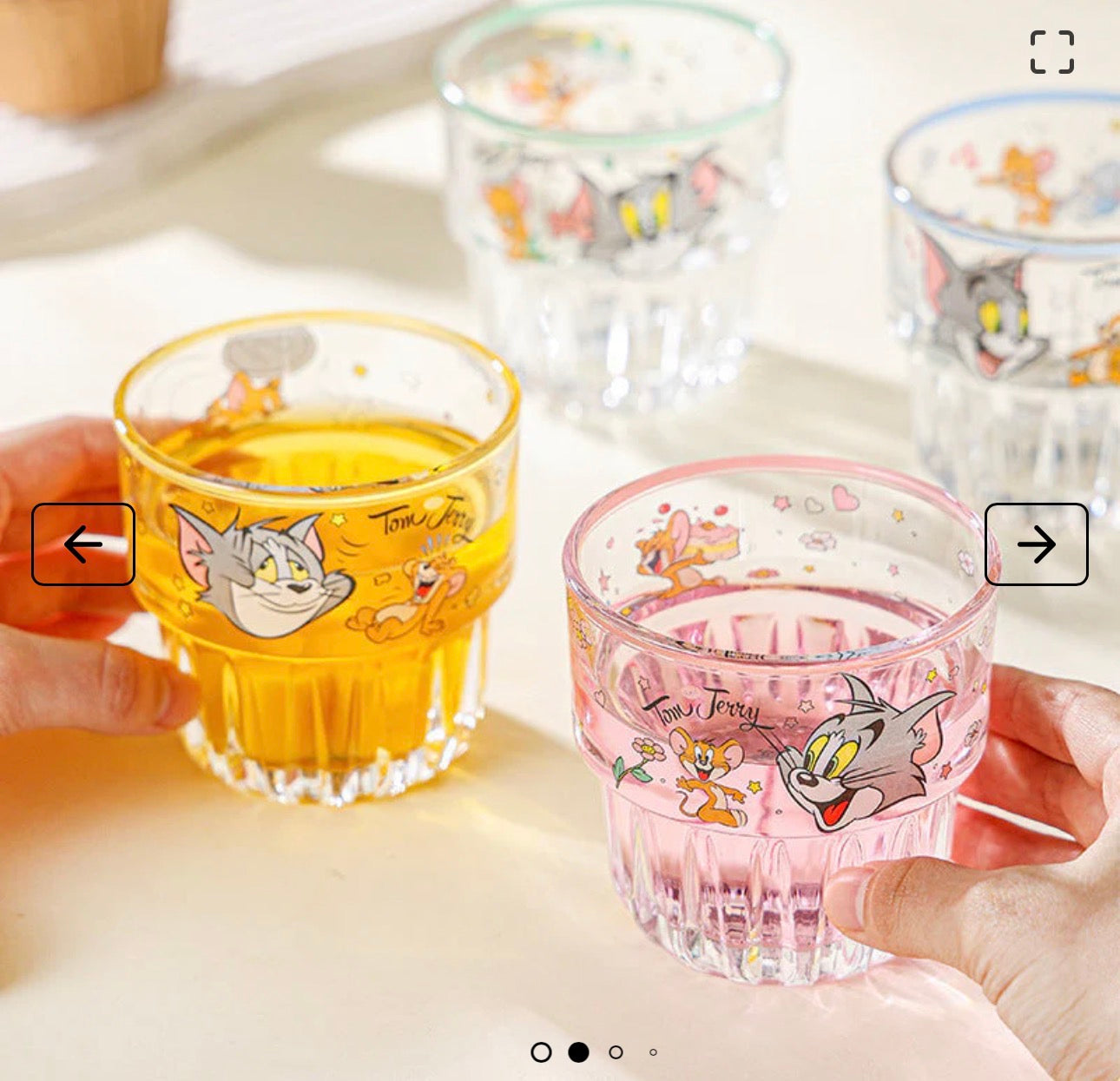 Tom & Jerry Stackable Glasses - Set of 4