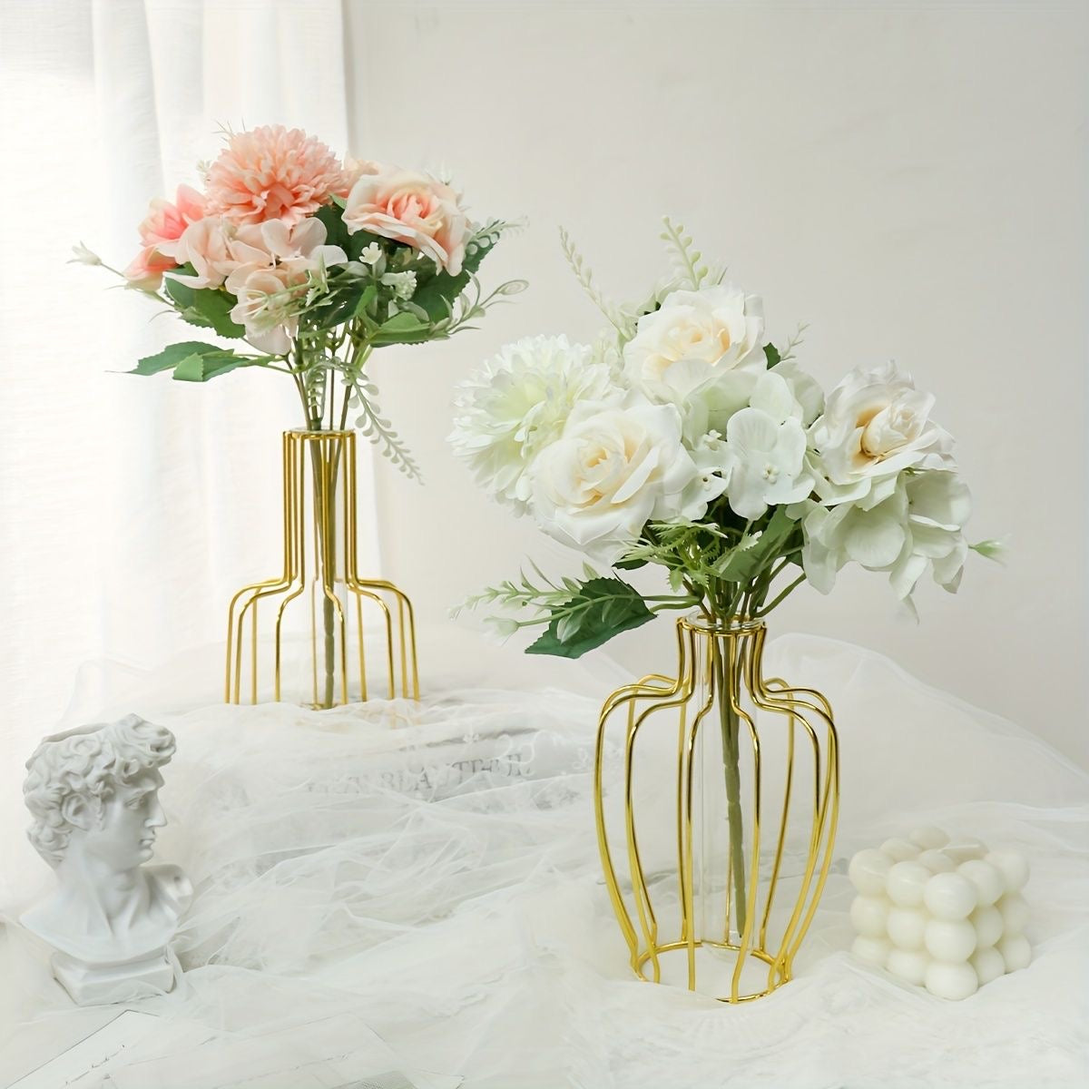 Artificial Peonies & Hydrangeas Flowers Bunch