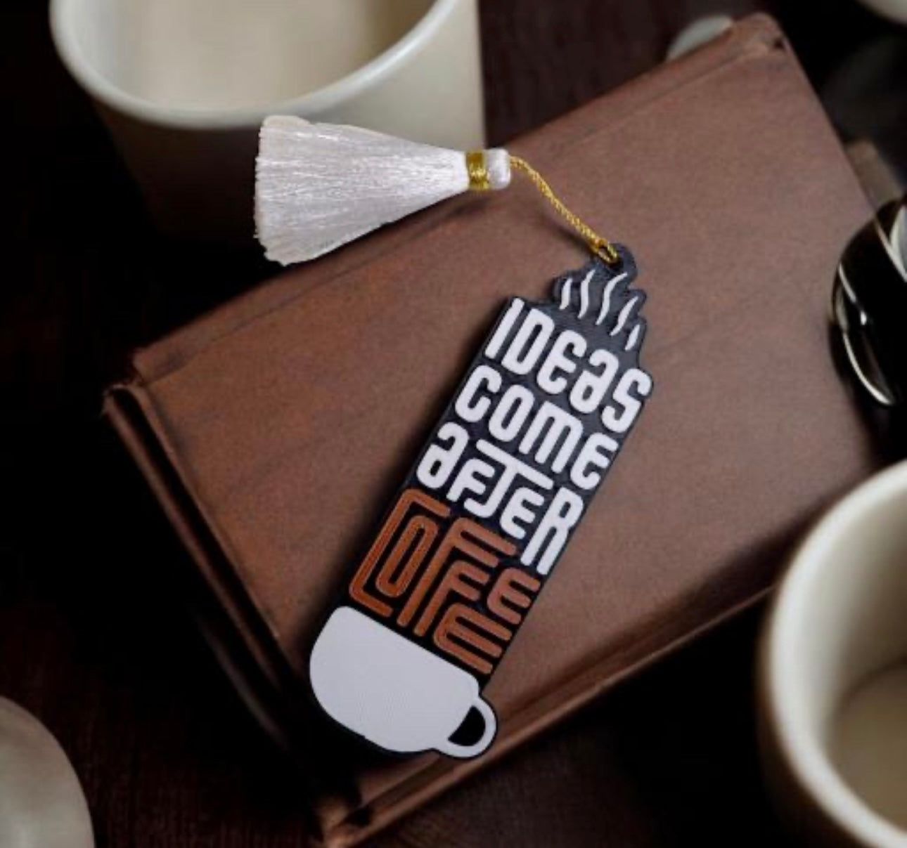 Spilled Coffee Mug & Coffee Quote Bookmarks - Set of 2