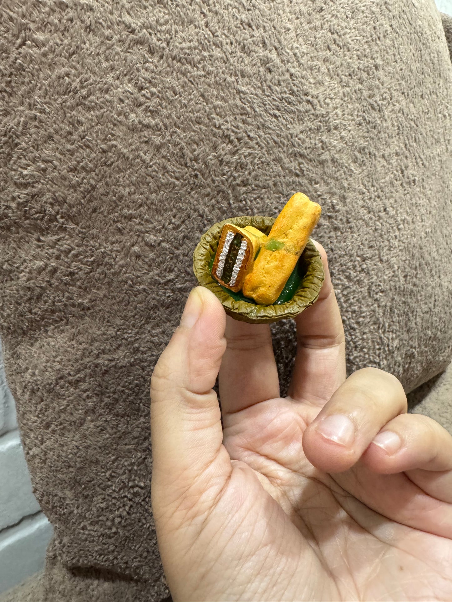 Bread Pakora Miniature Fridge Magnet