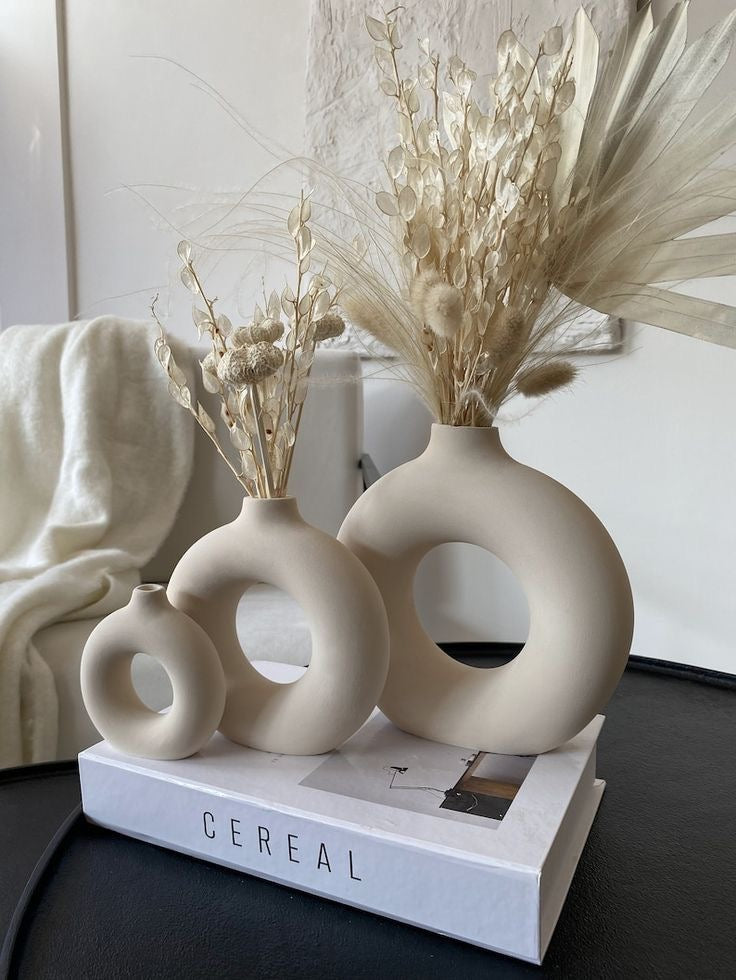 Set of 3 Circular Vases