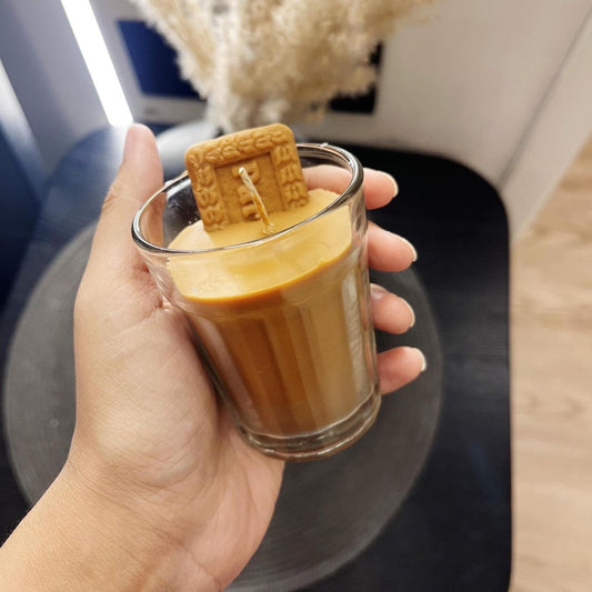 Chai & Biscuit Candle / Parle-G Biscuit Candles