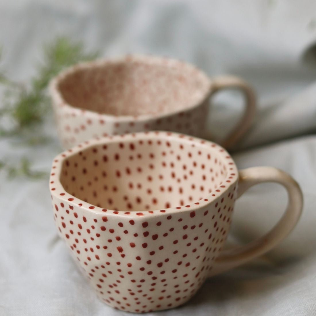 Sweet Red Dots Print Cup - Set of 2