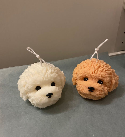Cute Bichon Dog Candles