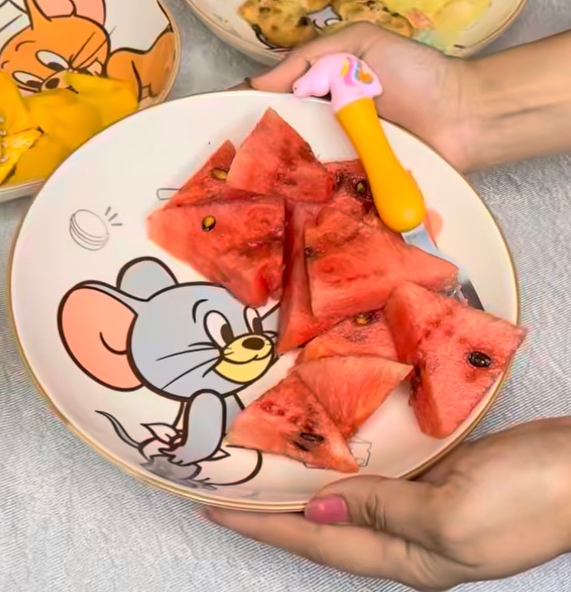 Adorable Tom & Jerry Pasta Bowl