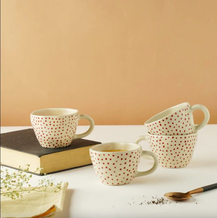 Sweet Red Dots Print Cup - Set of 2