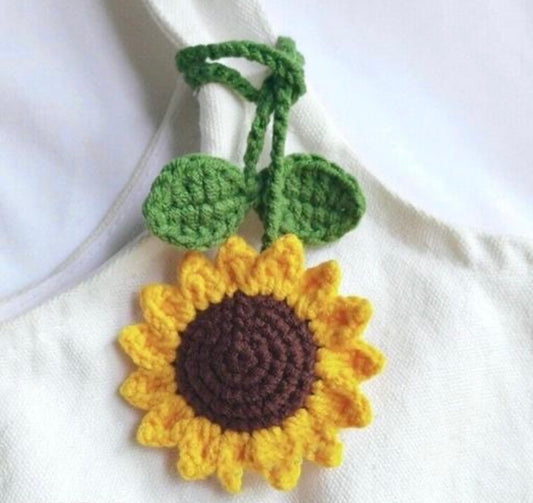 Crochet Flower Keychain