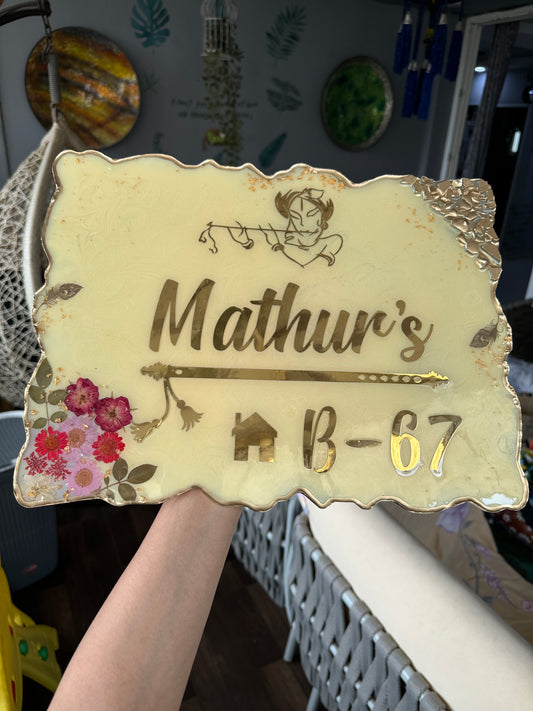 Customised Nameplate for Home