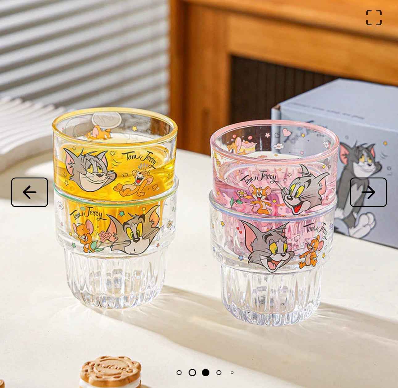 Tom & Jerry Stackable Glasses - Set of 4