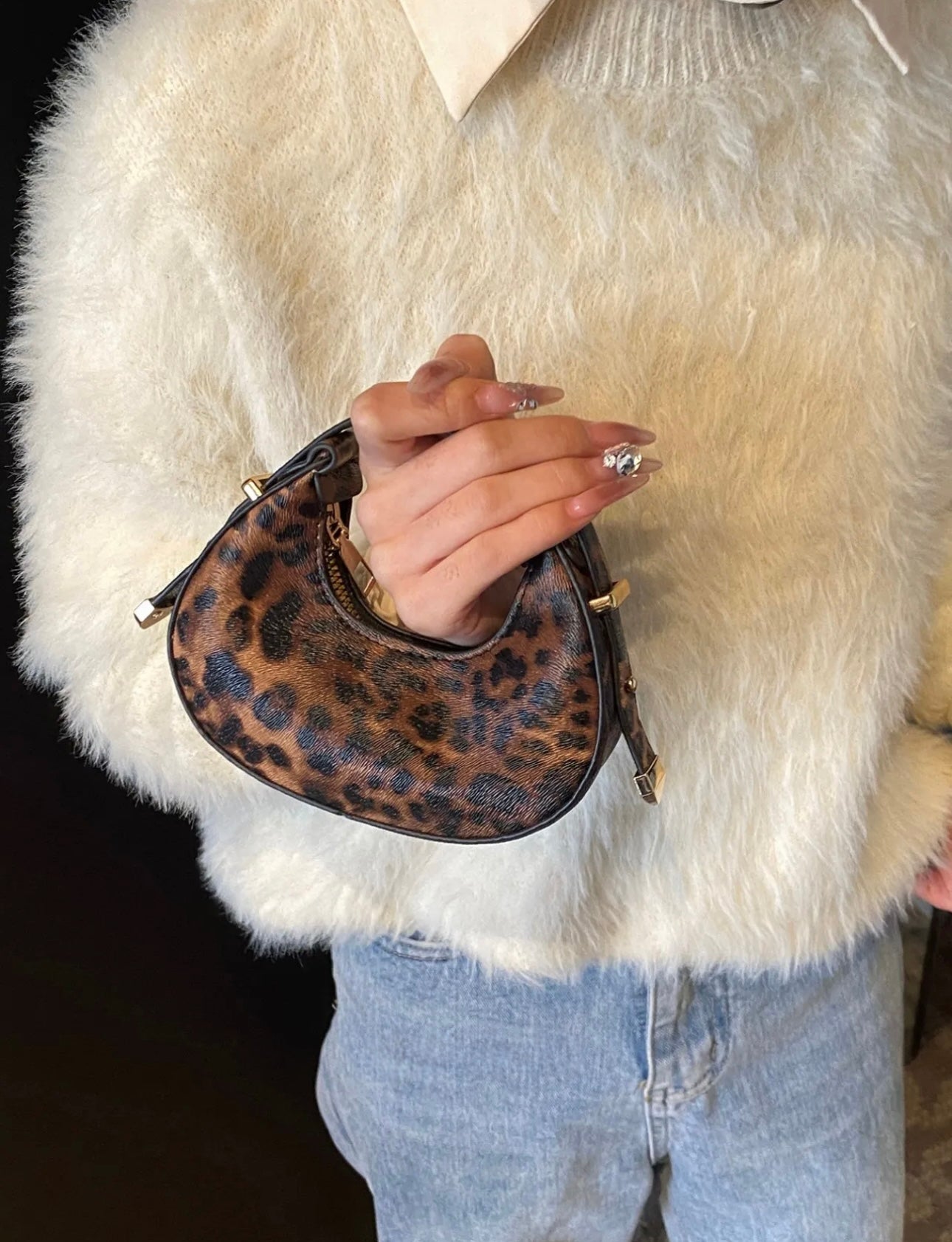 Exclusive Leopard Print Mini Handbag