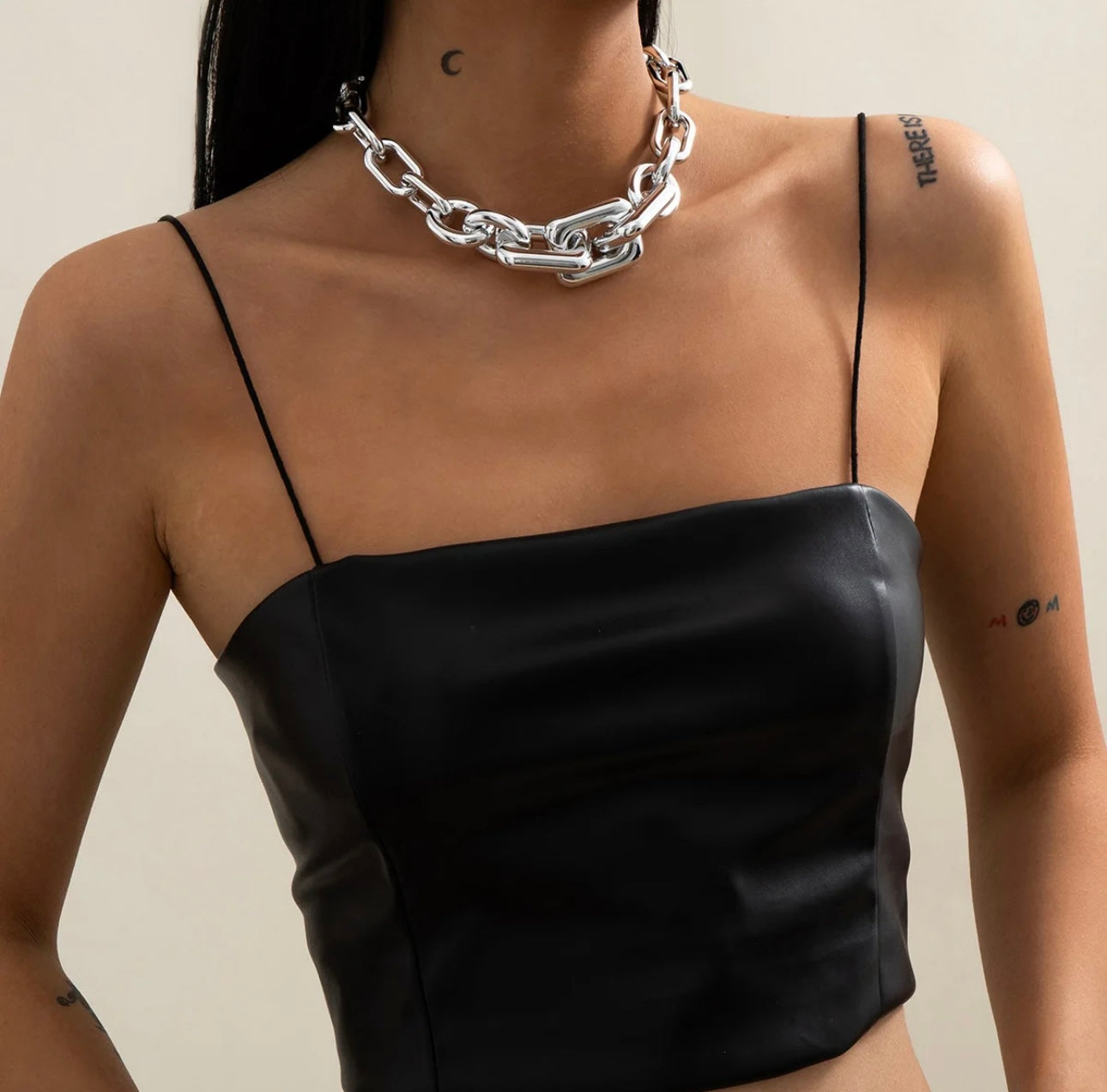 Chunky Geometric Chain Necklace