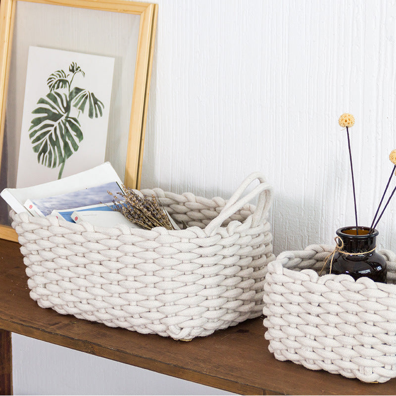 Nordic Hand-Woven Storage Basket