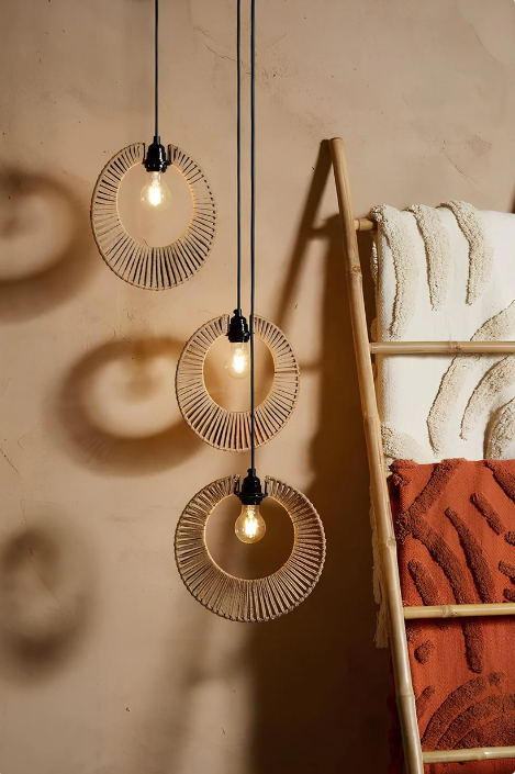 Jute Hanging Pendant Light