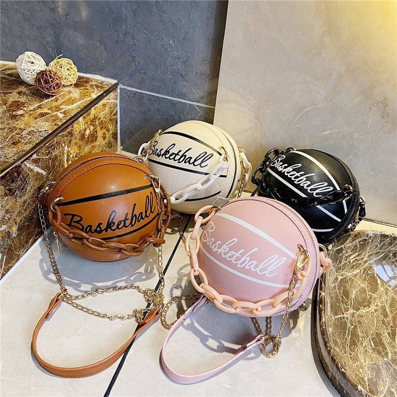 Quirky Round Basketball Shape Bag