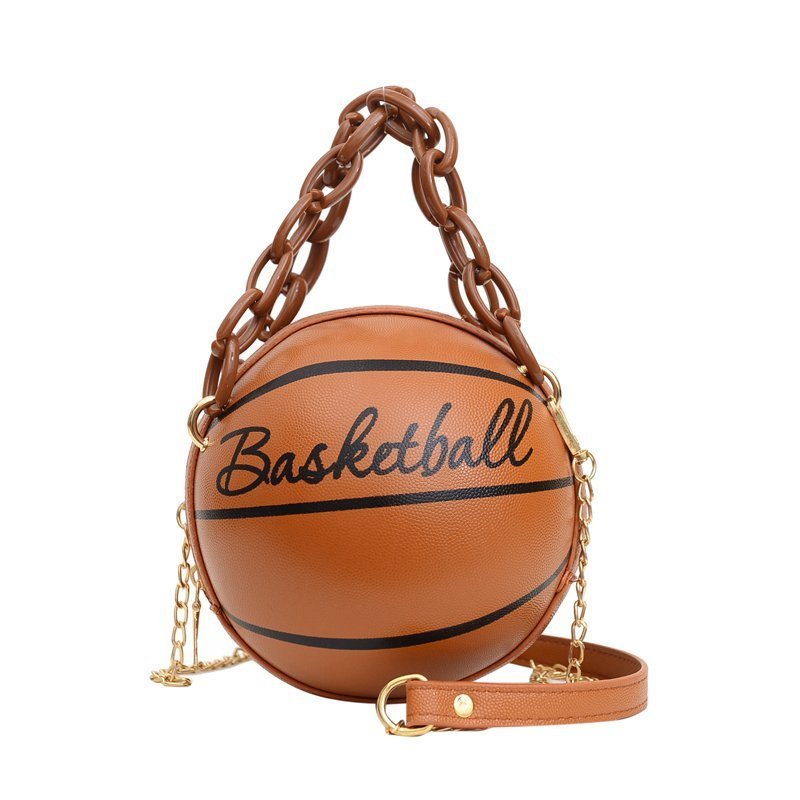 Quirky Round Basketball Shape Bag