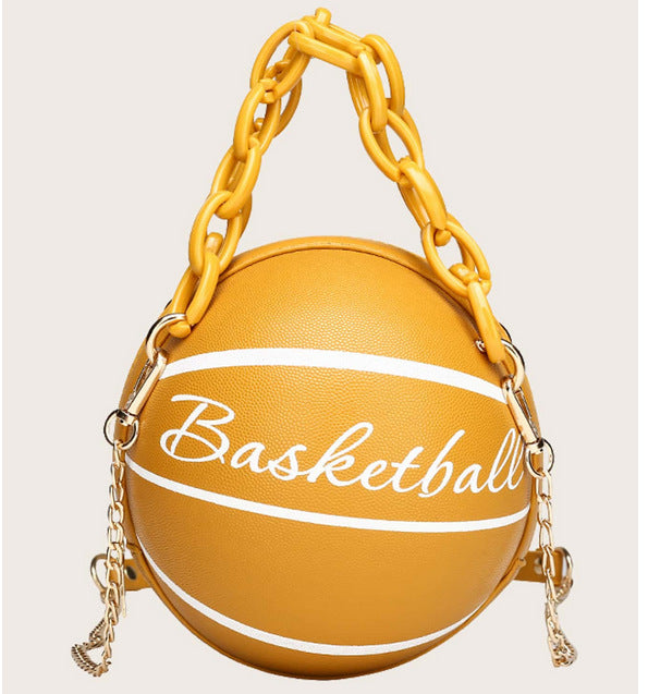 Quirky Round Basketball Shape Bag