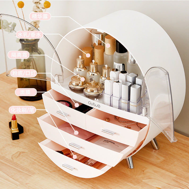 Round Cosmetics Product Rack