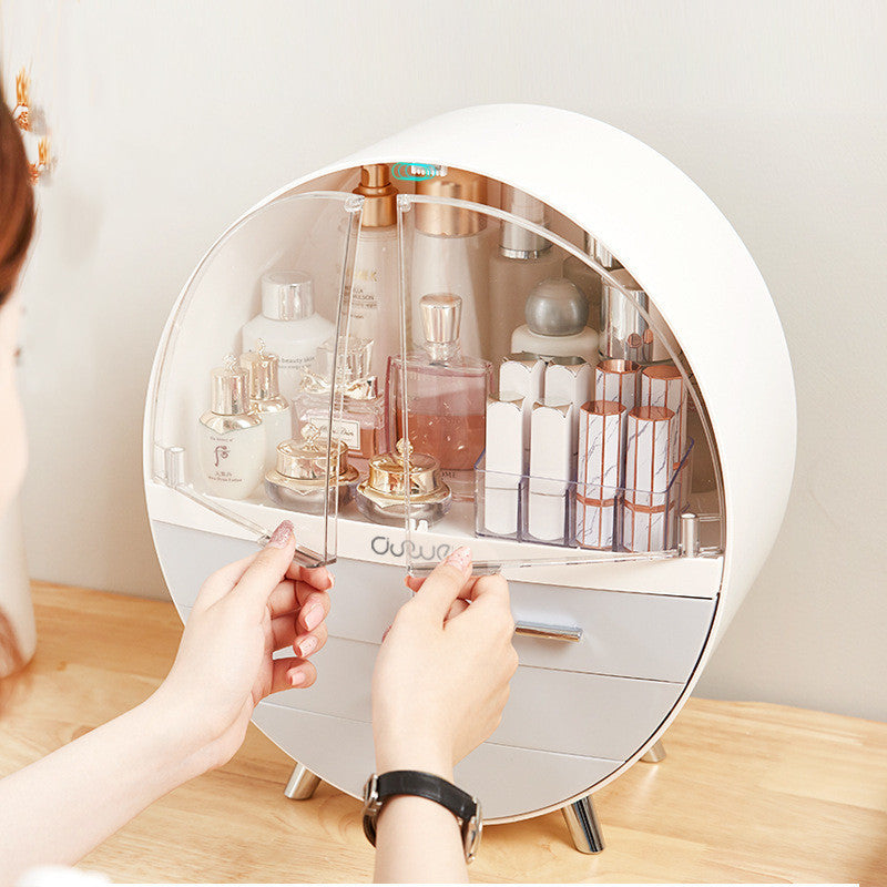 Round Cosmetics Product Rack