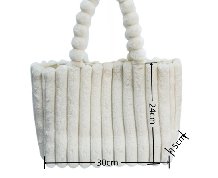 Plush Patterned Fur Bag