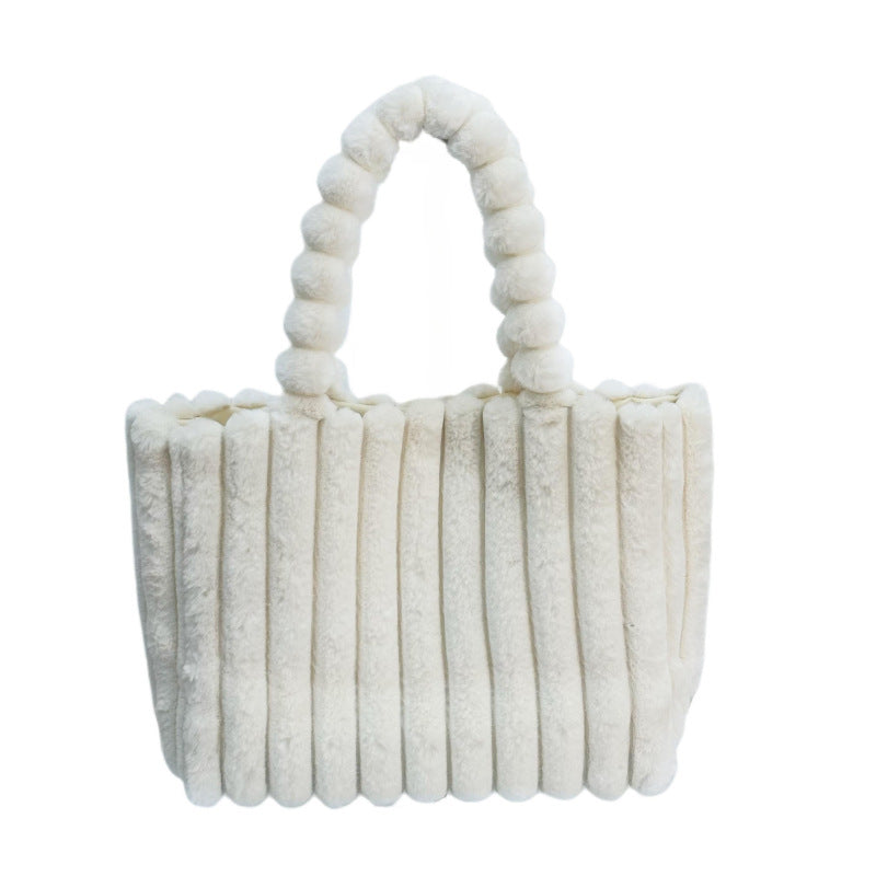 Plush Patterned Fur Bag