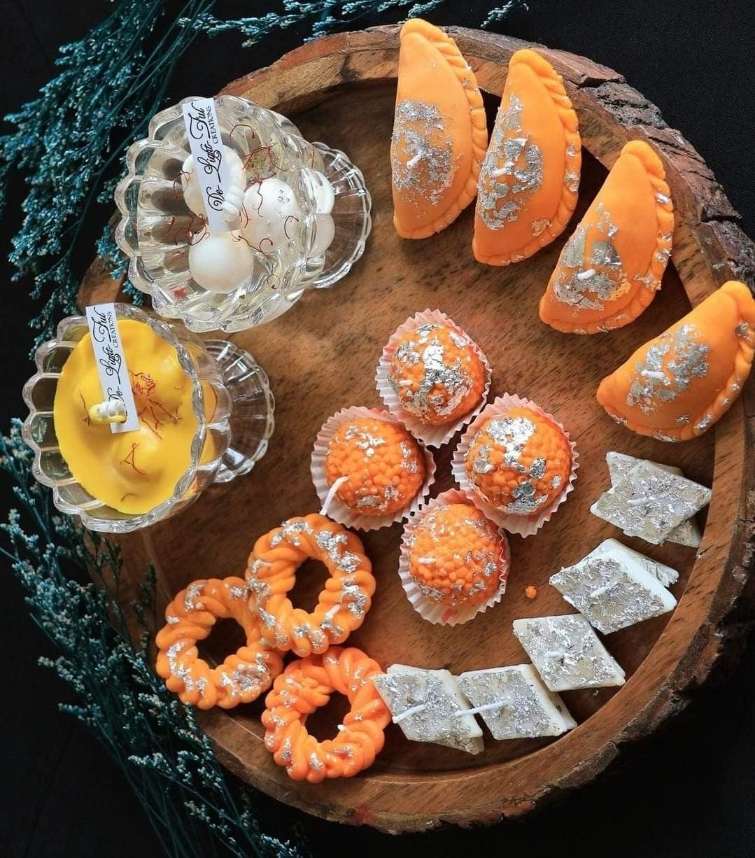 Indian Sweets/ Mithai Candles Box for Diwali