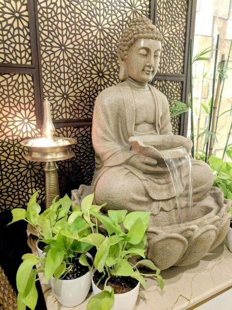 Large Buddha Design Elegant Decorative Fountain