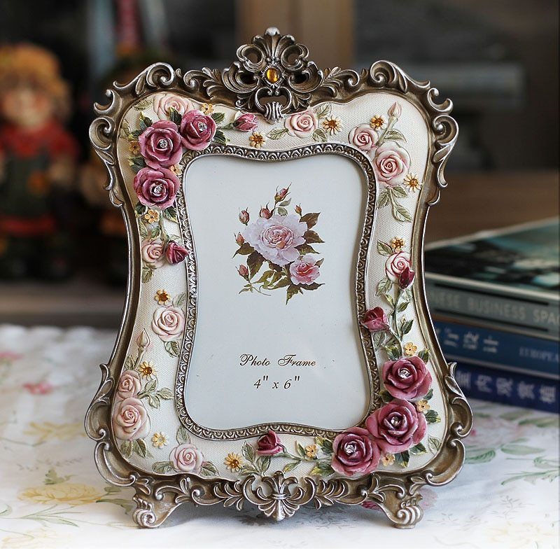 Vintage Flowers Photo Frame