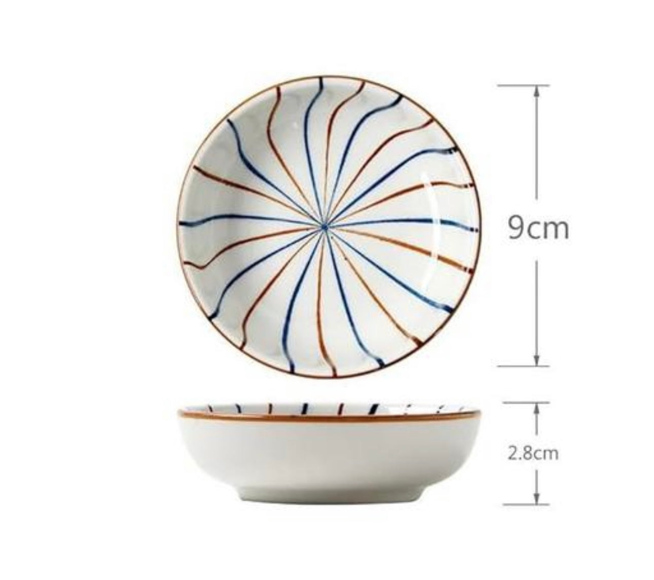 Japanese Ceramic Rice Bowls - Set of 6