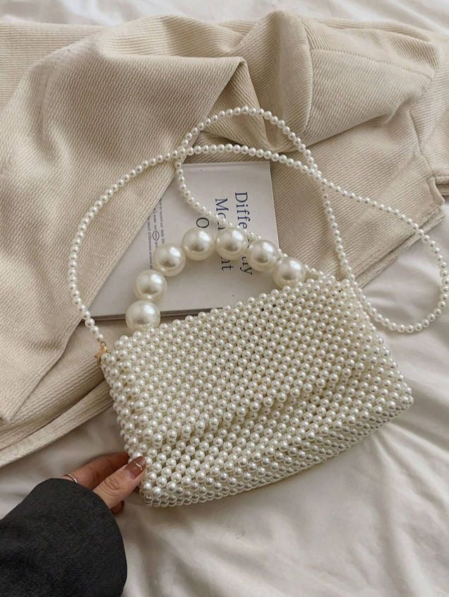 Elegant Pearl Clutch / Sling Bag
