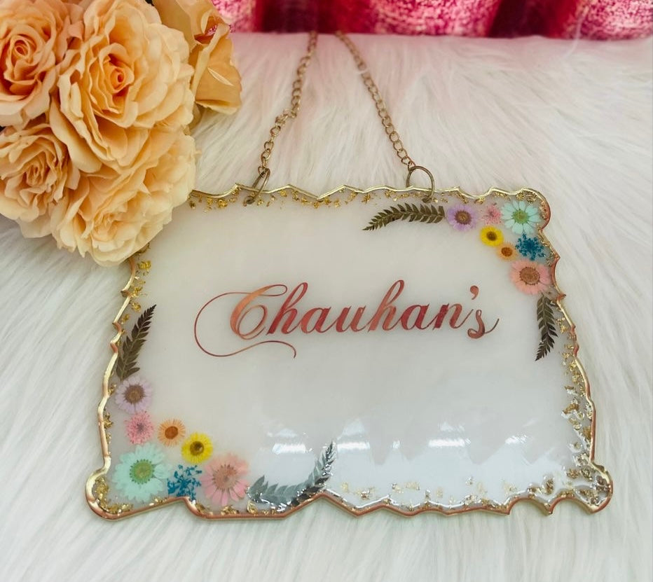 Customised Hanging Nameplate for Home