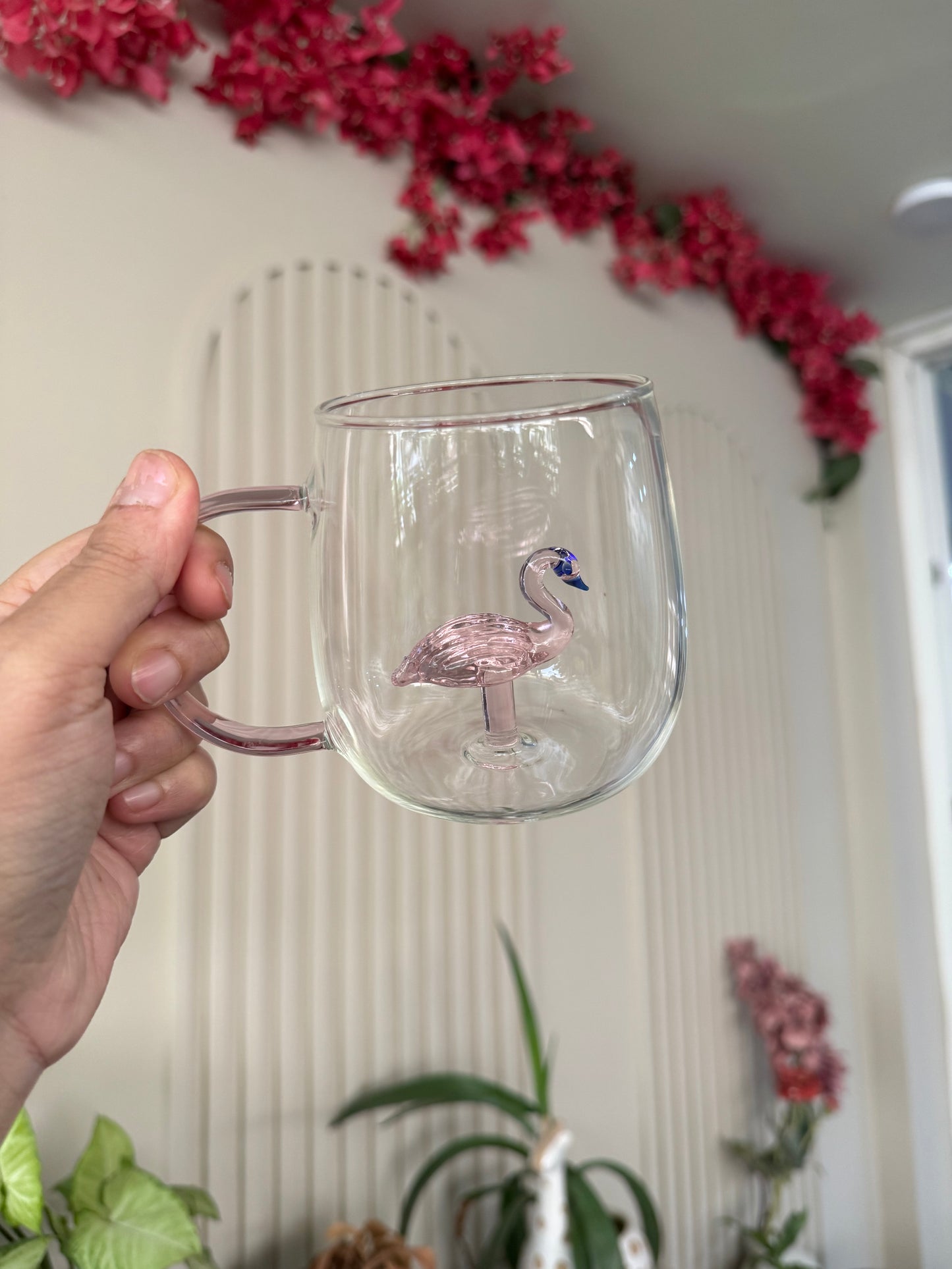 Transparent 3D Crystal Flamingo Mug