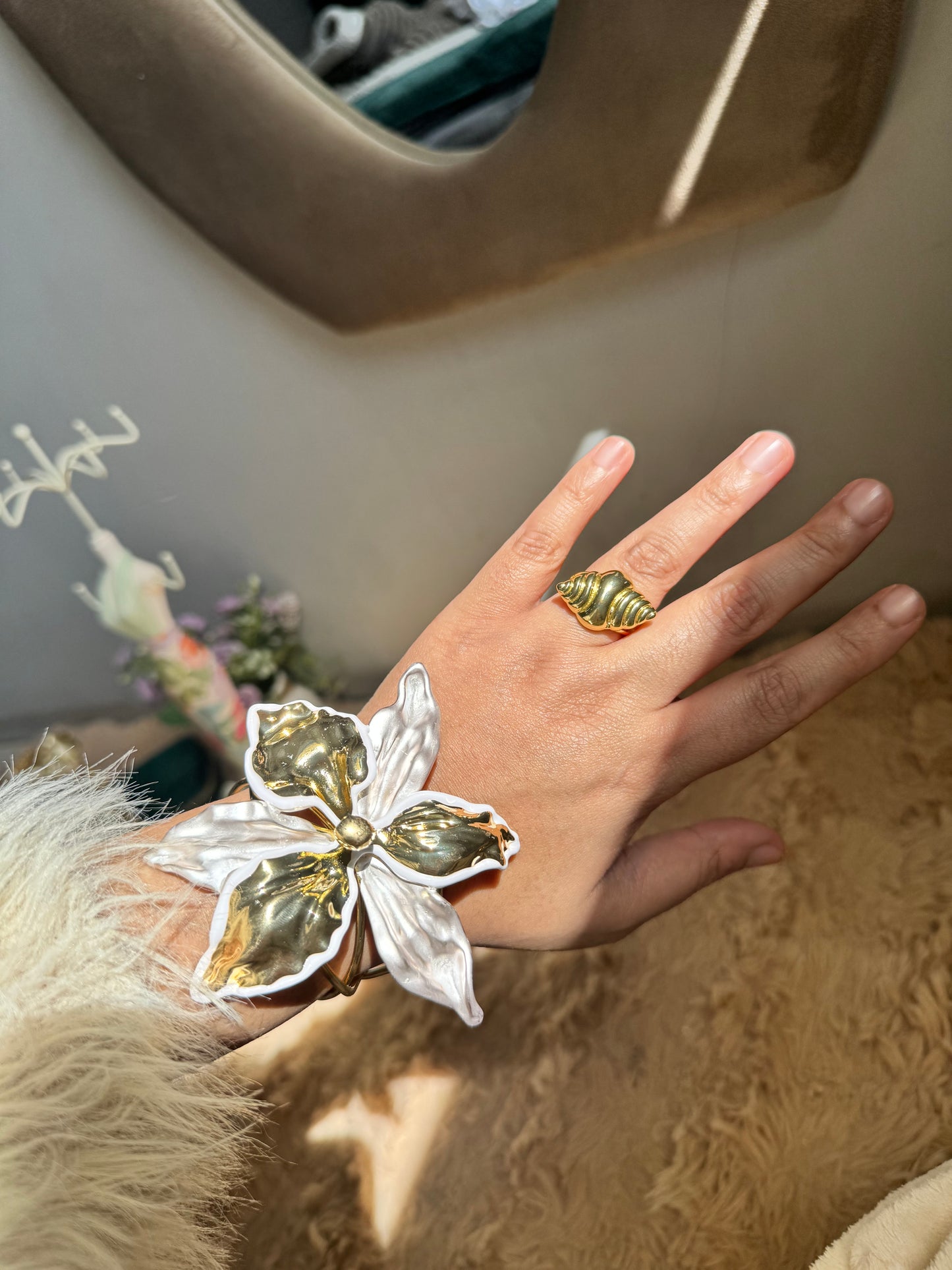 Premium Metal Cuff Statement Adjustable Bracelet