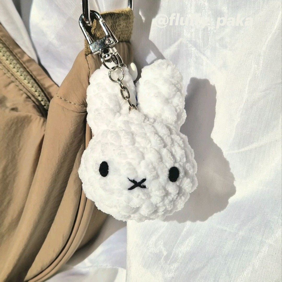 Cute Crochet Rabbit Keychain