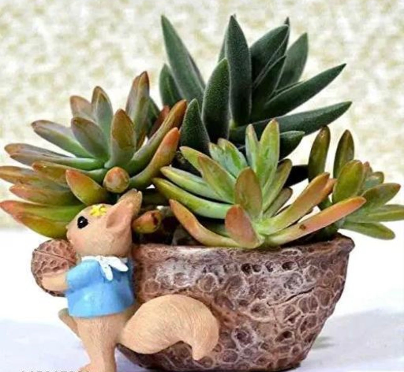 Uniquely Shaped Cute Animals Planters - Set of 4