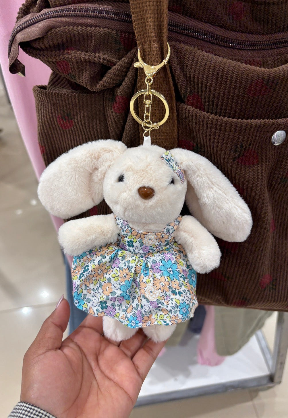 Cute Rabbit Plushy Bag Charm